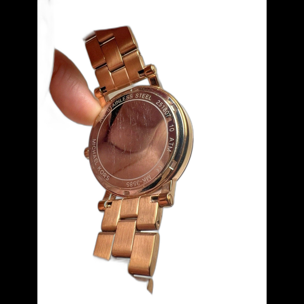 Michael Kors Watch Modern Women's Norie Rose Old Money Dark Academia Watch - Picture 3 of 4